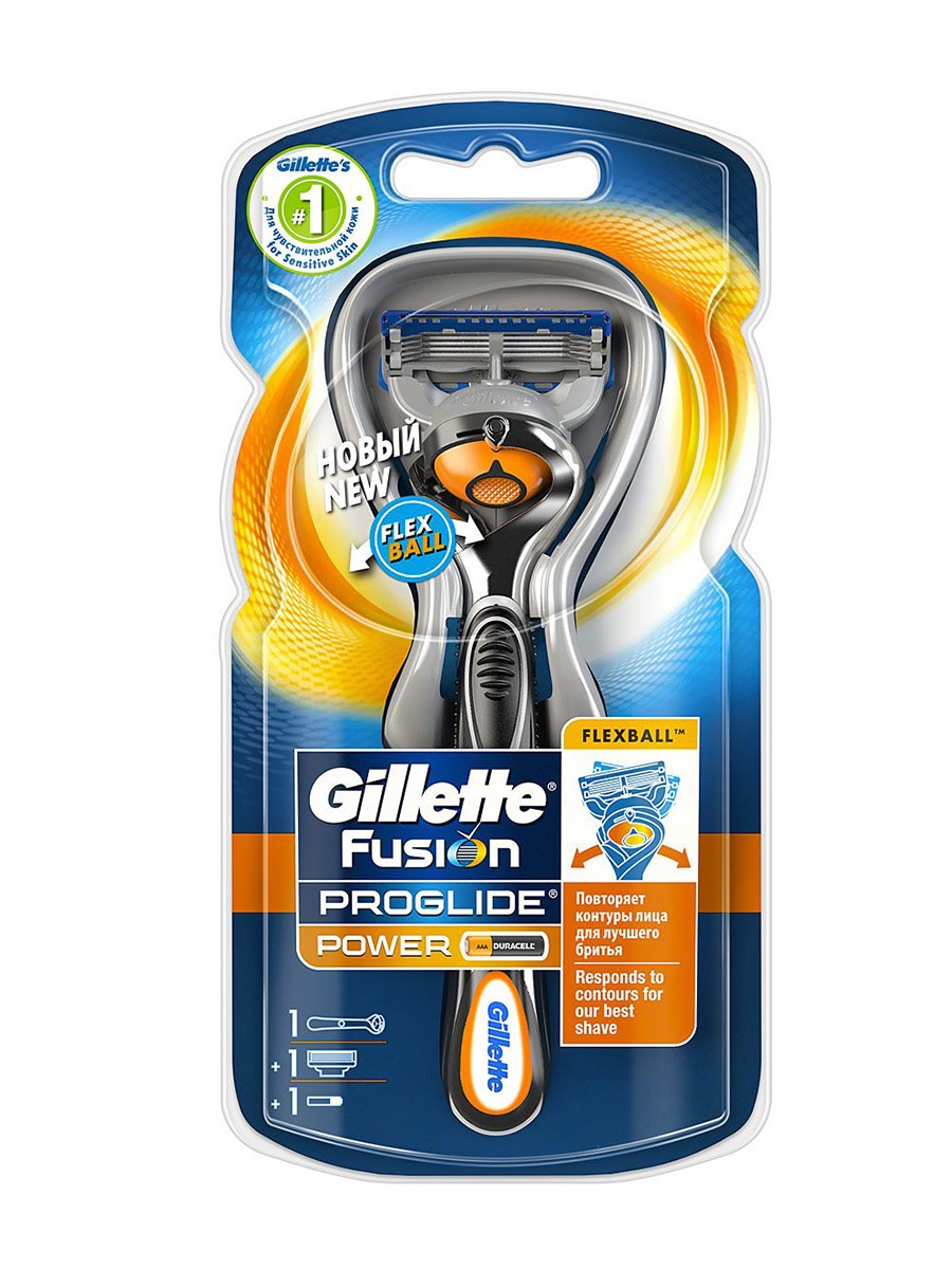 gillette-fusion-proglide-power-flexball-britva-s-1-smennoj-kassetoj Станок Fusion ProGlide Power с 1 кассетой — изображение 1
