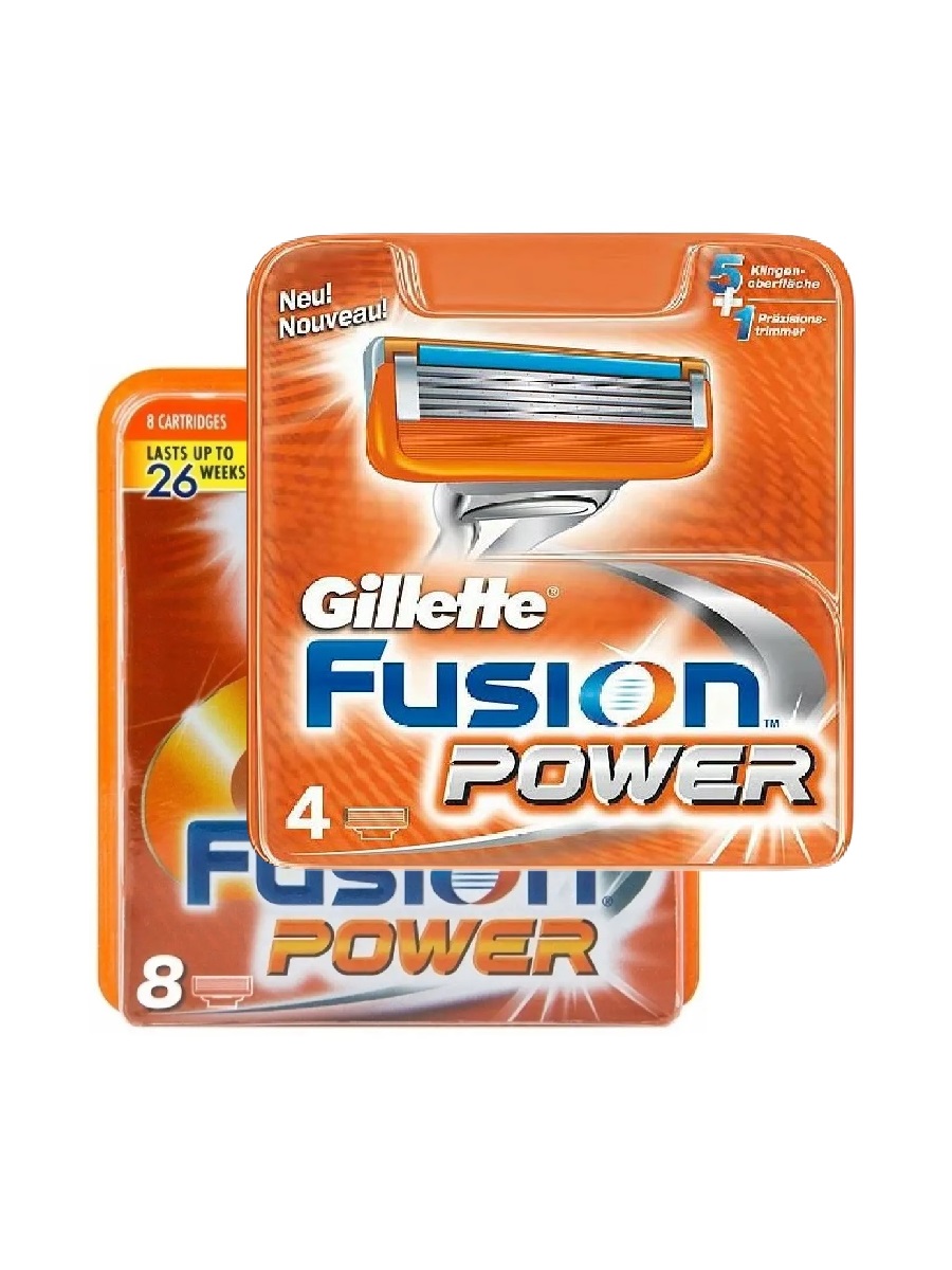 Fusion Power -12 шт. Сменные кассеты Gillette Fusion5 Power 12 шт. — изображение 1