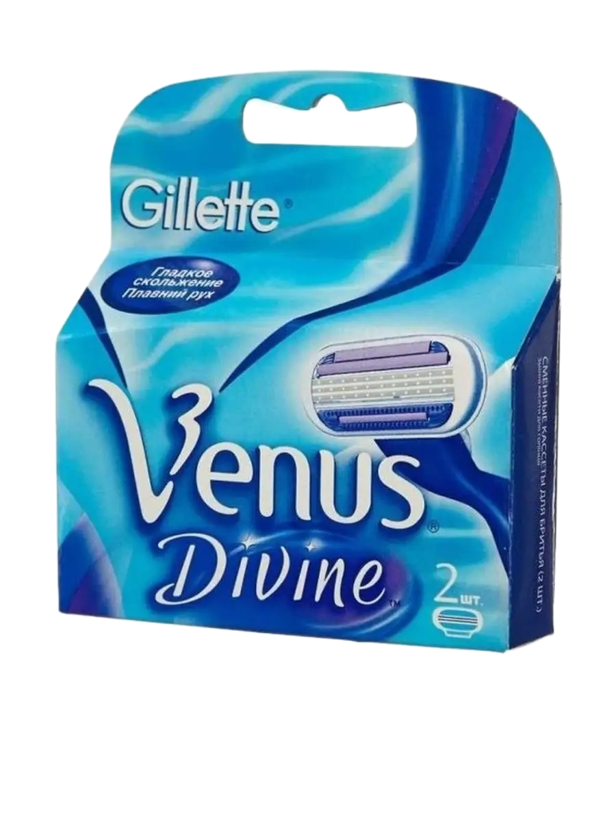 Venus Divine -2 шт. Сменные кассеты Gillette Venus Divine 2 шт. — изображение 1